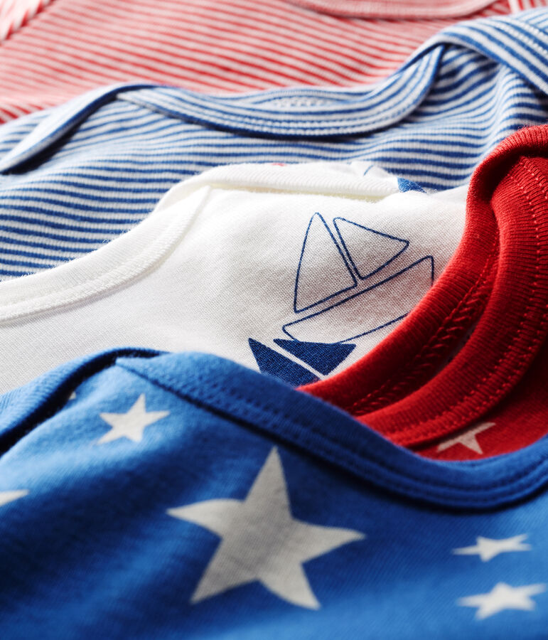 Baby Boys' Short-Sleeved Bodysuit - Set of 5 multicolor