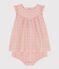 Babies' English embroidery Dress with Bloomers SALINE pink