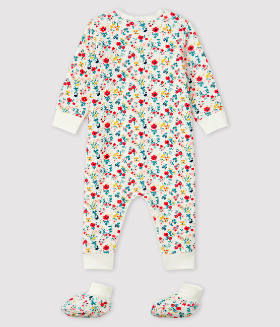 Baby Girls' Terry Nightwear Set MARSHMALLOW white/MULTICO white
