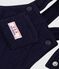 Babies' long-leg dungarees in plain thick cotton SOIR