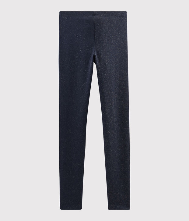 Girls' Jersey Leggings blue/yellow