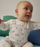 Babies' fleece pyjamas MARSHMALLOW white/MULTICO white