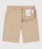 Children's Bermuda shorts in plain cotton SANDER beige