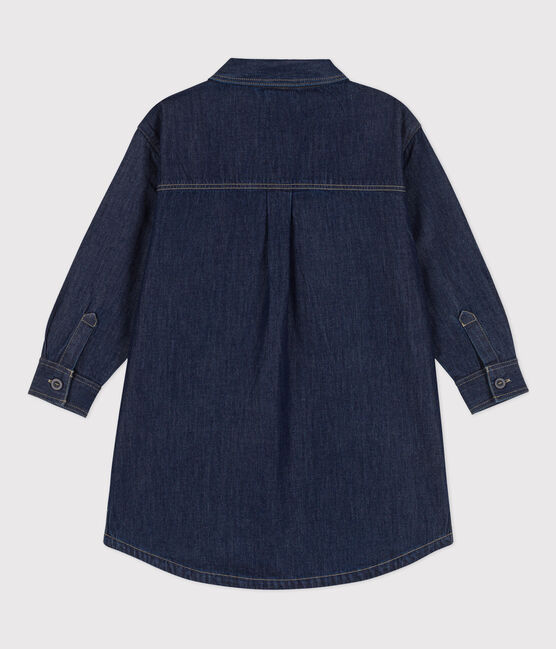 Girls' Long-Sleeved Denim Dress DENIM blue