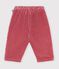 Babies' plain corduroy trousers pink