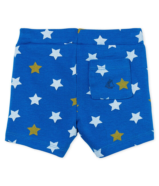 Baby boys' printed shorts RIYADH blue/MULTICO white
