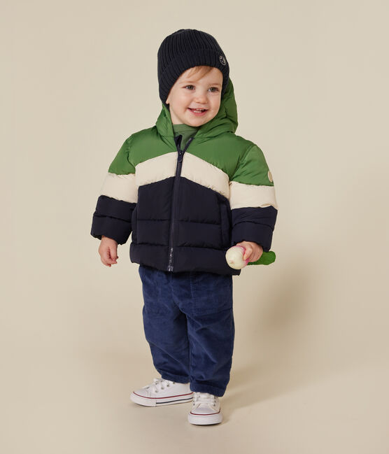 Babies' colourblock hooded puffer jacket PALMERAIE /MULTICO