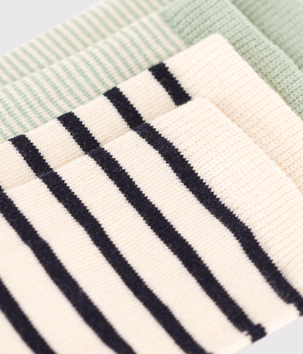 Children's Stripy Cotton Socks - 2-Pack multicolor