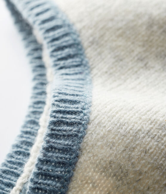 Baby Boys' Marled Grey Knit Bonnet BELUGA CHINE grey