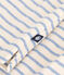 Women's Boxy tube knit T-shirt AVALANCHE white/SKY CHINE