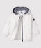 Unisex baby's blouse with print MARSHMALLOW white/ARGENT grey