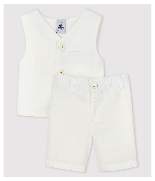 Baby Boys' Stripy Poplin Clothing - 2-Pack white/multicolor