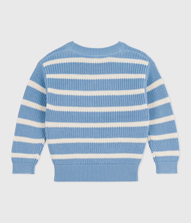 Children's knitted jumper FLO blue/MILK