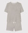 Women's Cotton Short Pyjamas CHATON CHINE grey