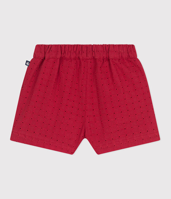 Babies' poplin & broderie anglaise shorts SPI