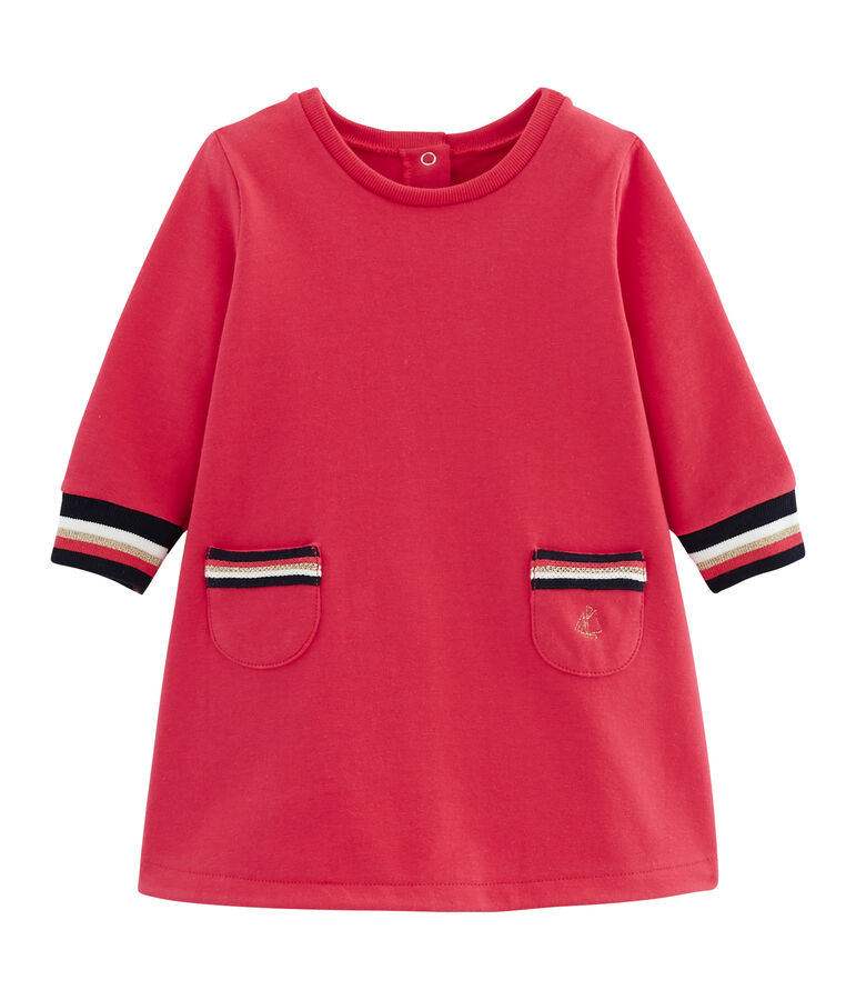 Baby Girls' Long-Sleeved Dress red