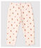 Baby Girls' Fleece Print Trousers FLEUR pink/MULTICO white