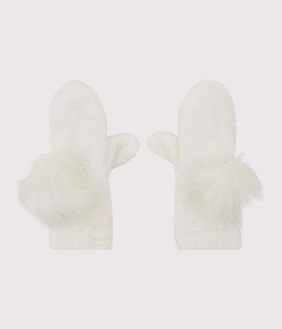 Girls' Mittens MARSHMALLOW white