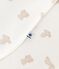Babies' 2 TOG bear-print cotton sleeping bag MARSHMALLOW /BRUN