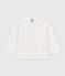 Babies' Organic Cotton Gauze Shirt MARSHMALLOW white/OMBRIE red
