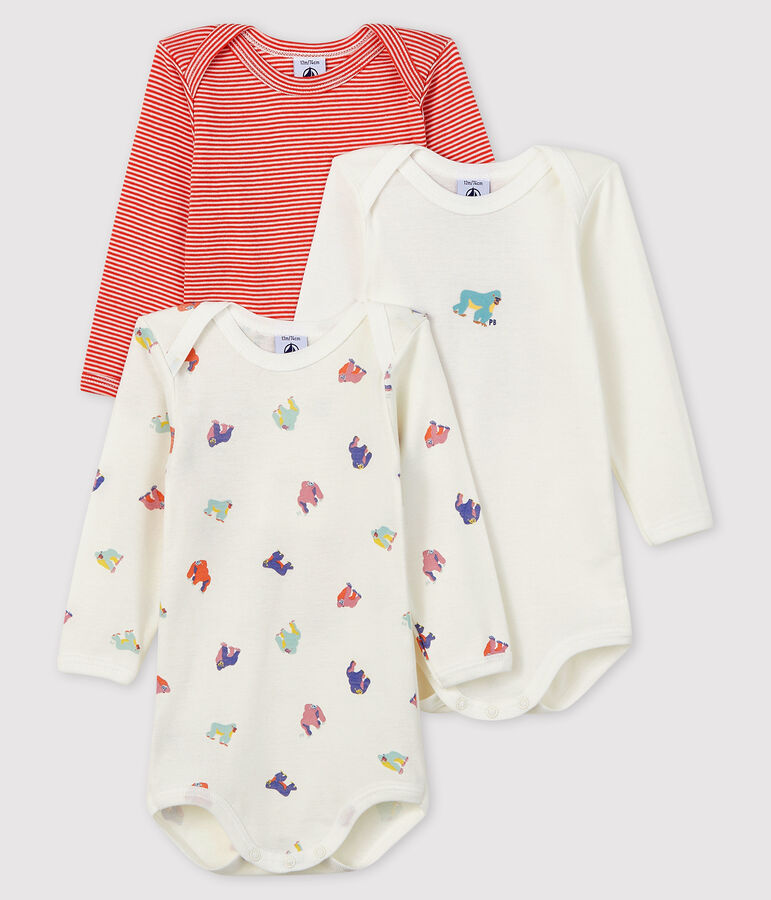 Baby Boys' Long-Sleeved Bodysuit - 3-Piece Set multicolor