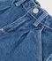 Babies' plain denim trousers blue