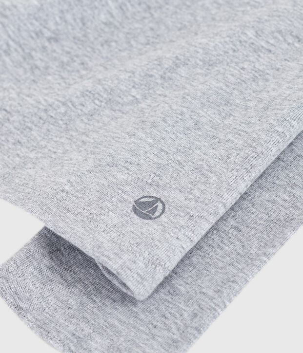 Women's Iconic long-sleeved cotton cocotte stitch T-shirt grey