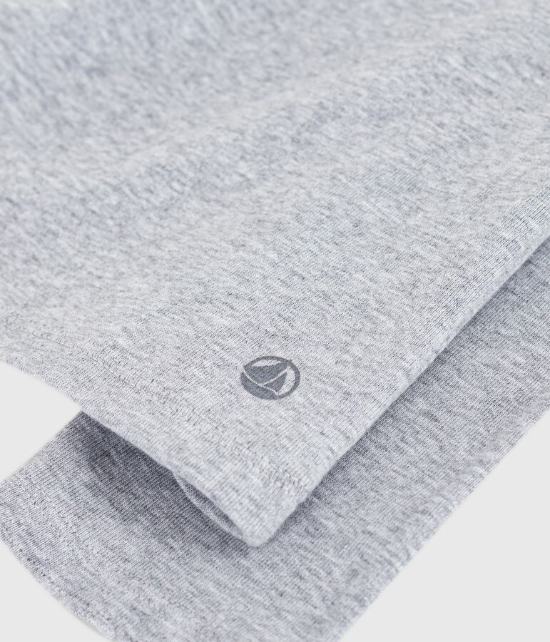 Women's Iconic long-sleeved cotton cocotte stitch T-shirt grey