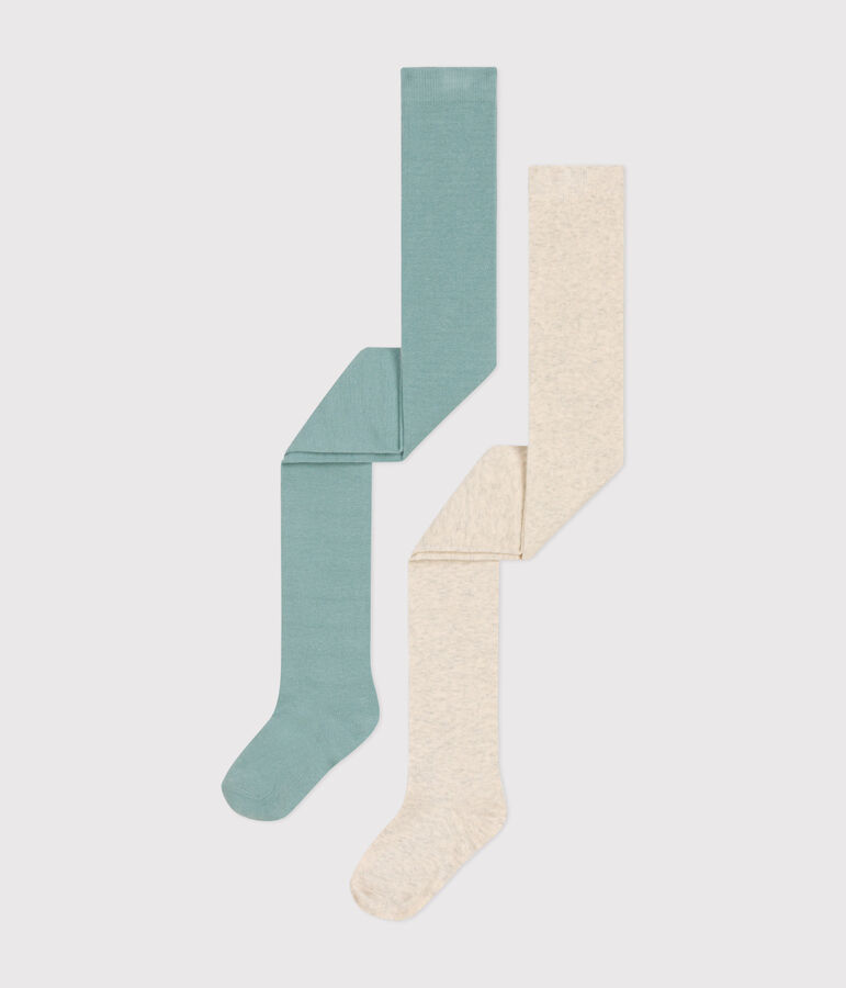 Children's cotton jersey tights - 2-pack variante 1