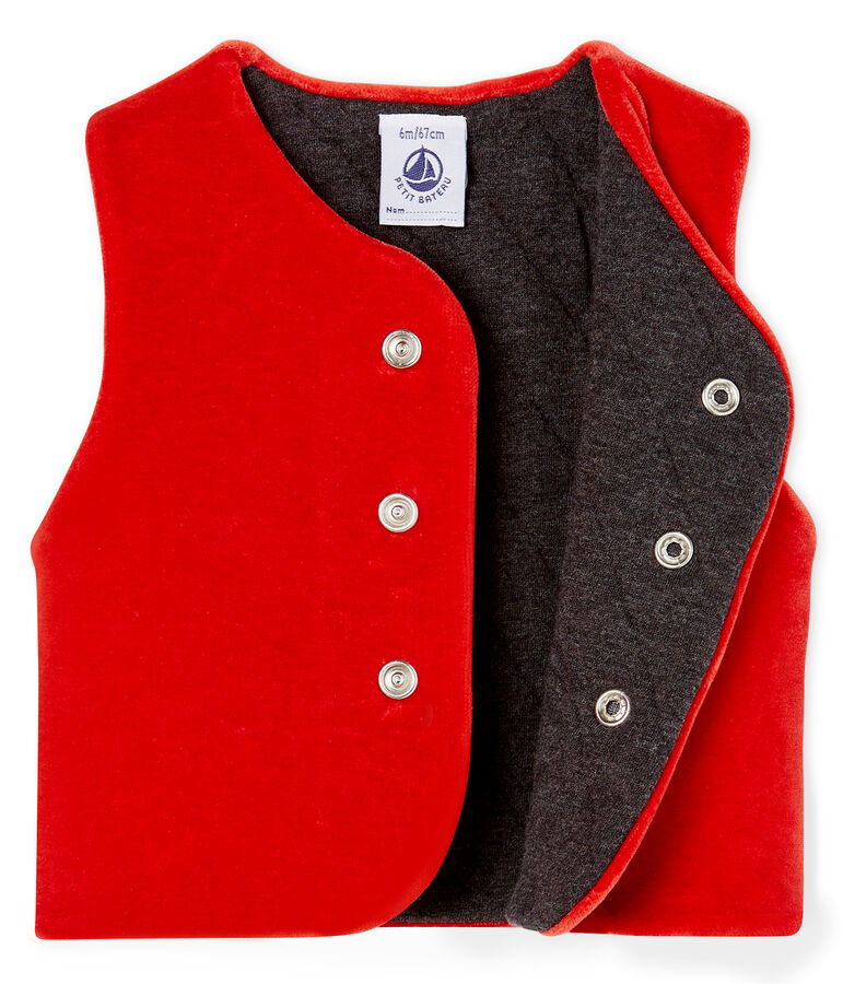 Baby Boys' Sleeveless Jacket red