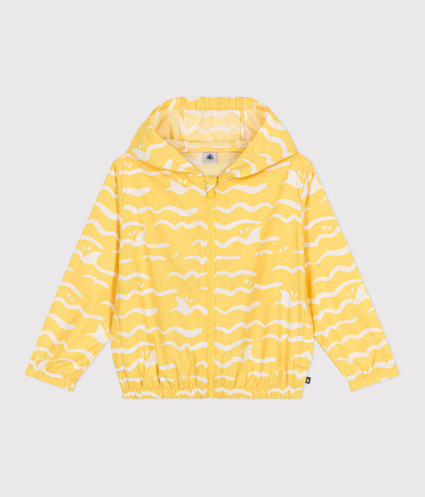 Children's Ultra-lightweight Windbreaker yellow/white