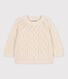 Babies' Cable Knit Cotton Pullover