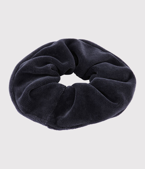 Girls' elasticated scrunchie SMOKING blue