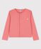Girls' Organic Cotton Cardigan PAPAYE pink