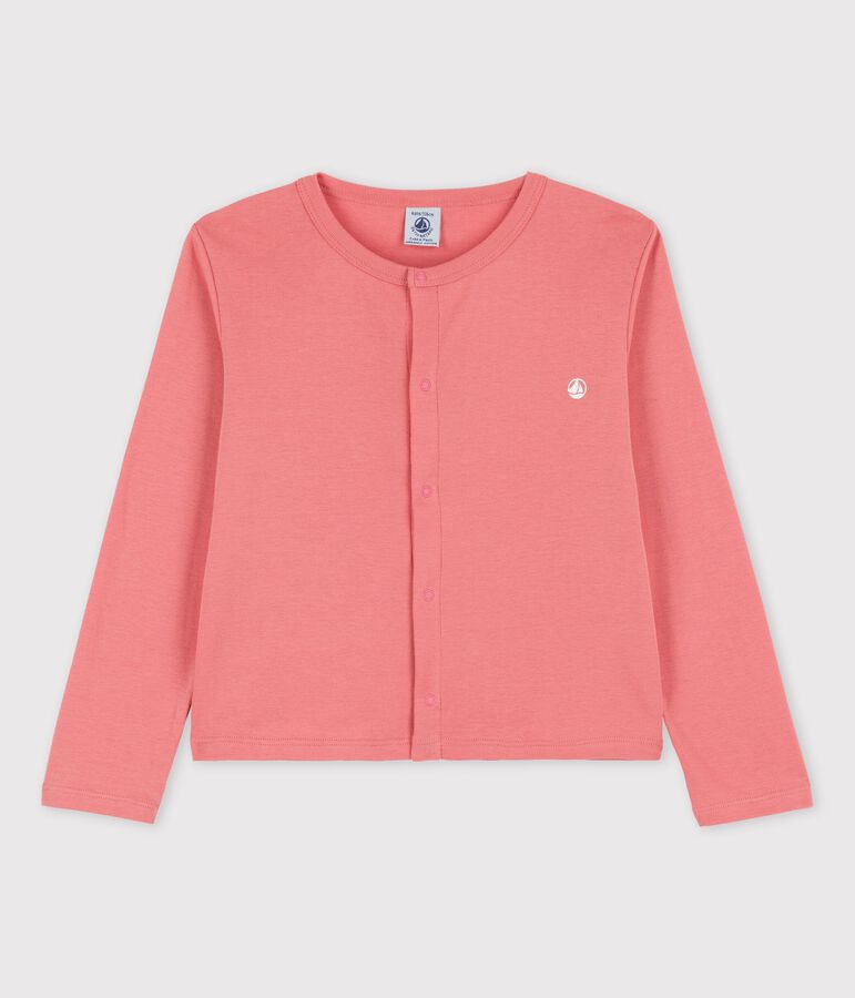 Girls' Organic Cotton Cardigan pink
