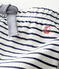 Unisex Baby's Print Tube Knit Trousers. MARSHMALLOW white/SMOKING blue