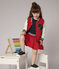 Children's Unisex Fleece Baseball Jacket TERKUIT red/MARSHMALLOW white