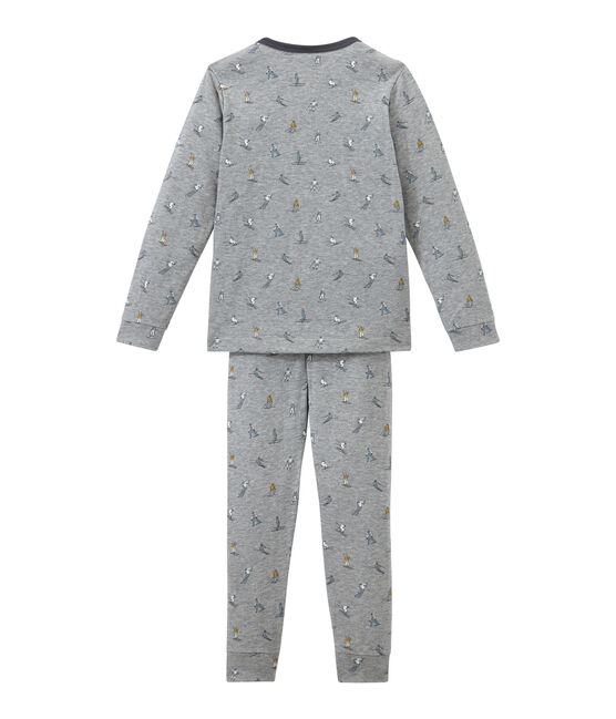 Little boy's pyjamas SUBWAY grey/MULTICO white