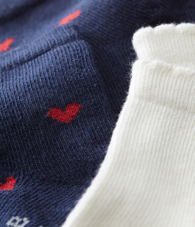 Baby girls' socks - pack of 2 multicolor