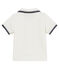 Baby boys' plain piqué polo shirt MARSHMALLOW white