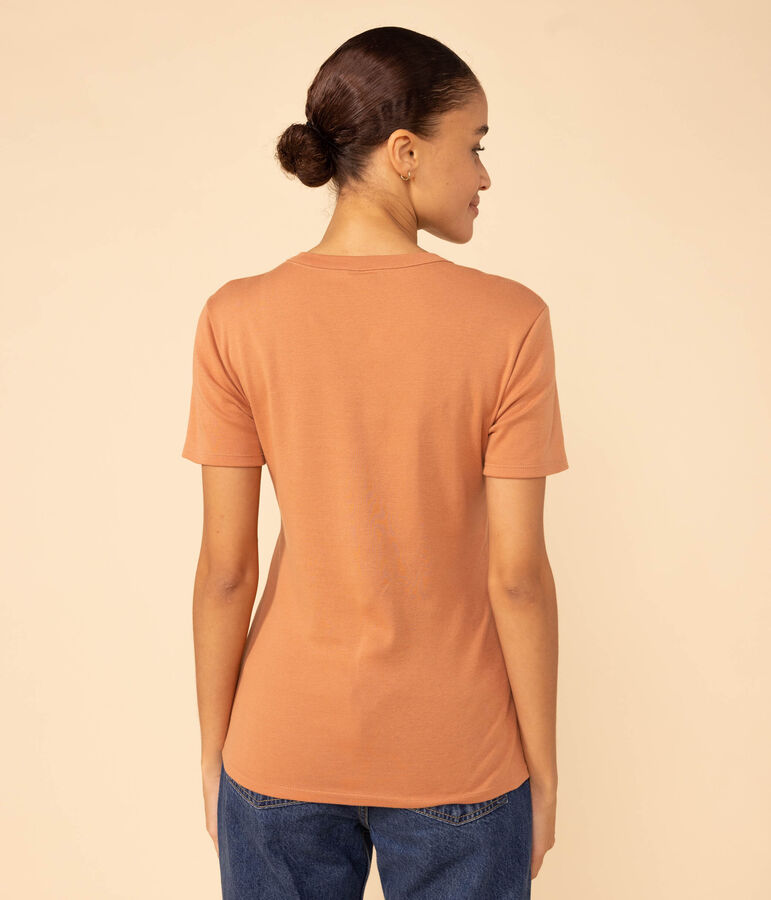 Women's Iconic Cotton Round Neck T-Shirt pink