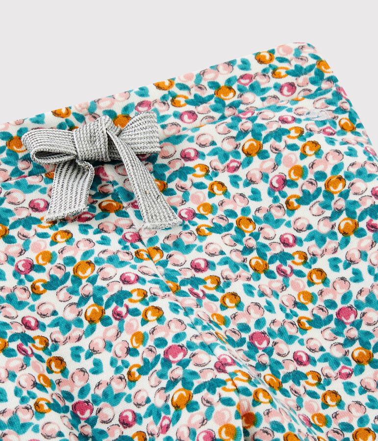 Baby girl's trousers MARSHMALLOW white/MULTICO white