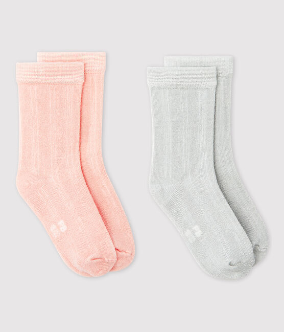 Baby Girls' Striped Socks - 2-Pack variante 1