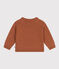 Babies' Wool/Recycled Nylon Knit Cardigan ECUREUIL brown
