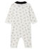 Baby Boys' Footless Ribbed Sleepsuit MARSHMALLOW white/MULTICO CN