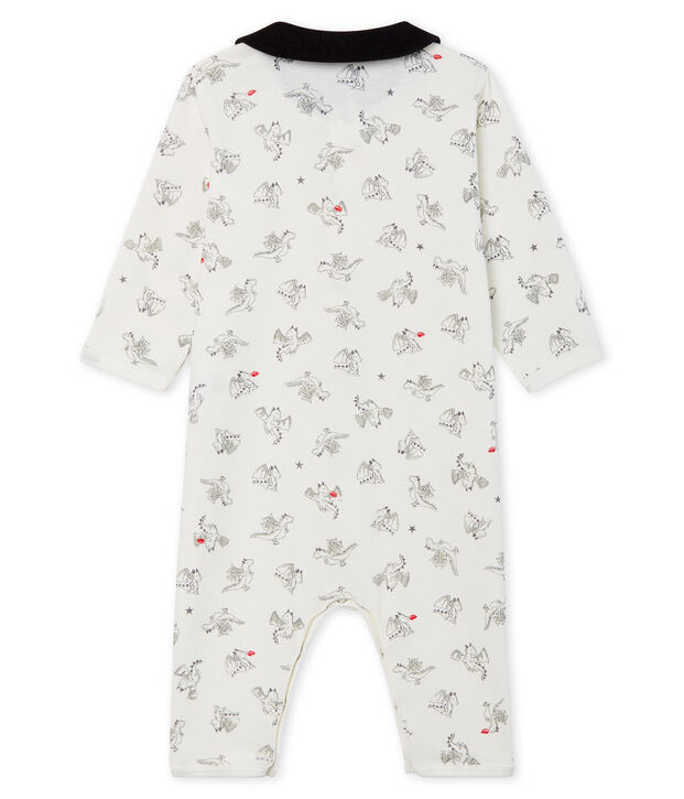 Baby Boys' Footless Ribbed Sleepsuit white/multicolor