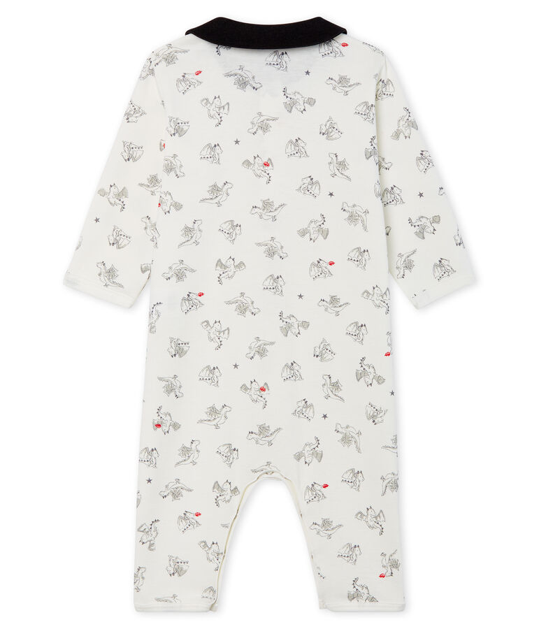 Baby Boys' Footless Ribbed Sleepsuit white/multicolor