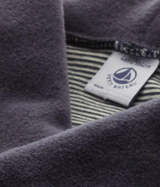 Boy's fleece cardigan SMOKING blue