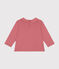 Babies' cotton blouse with a collar ROSEWOOD pink