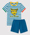 Boys' Cotton Short Pyjamas MALLARD /MARSHMALLOW